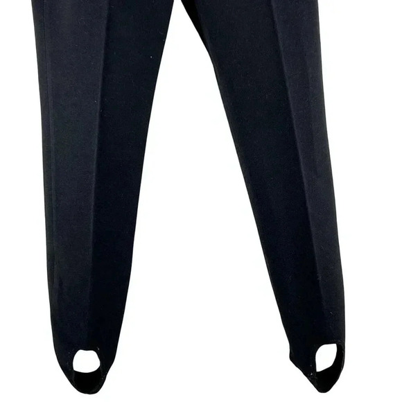 Obermeyer ITB Women's 12R Black Stirrup Stretch Wool Blend Ski Pants Snow Gear - Picture 6 of 15
